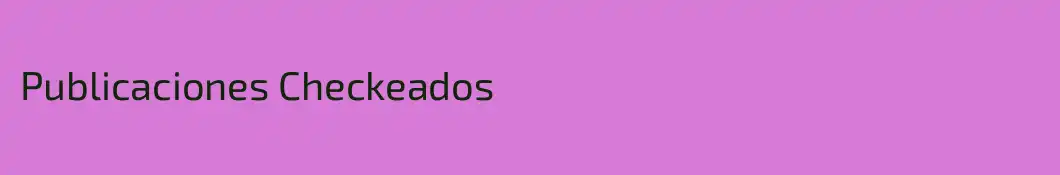 Publicaciones Checkeados
